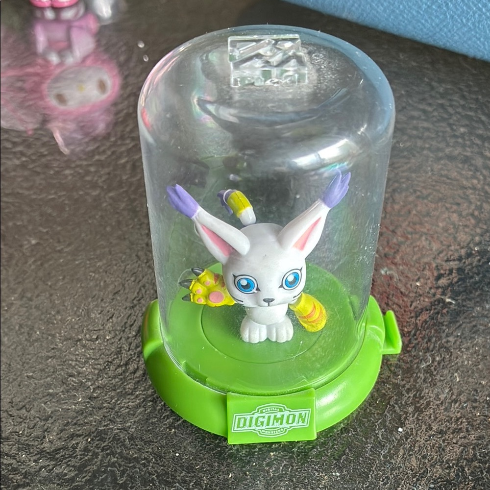 Gatomon Figure in Green Display Case